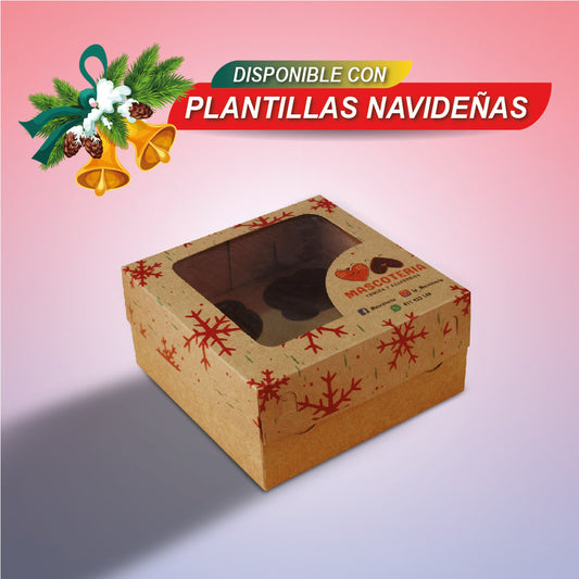 CAJA PARA 04 CUPCAKES