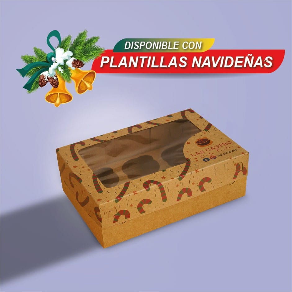 CAJA PARA 06 CUPCAKES